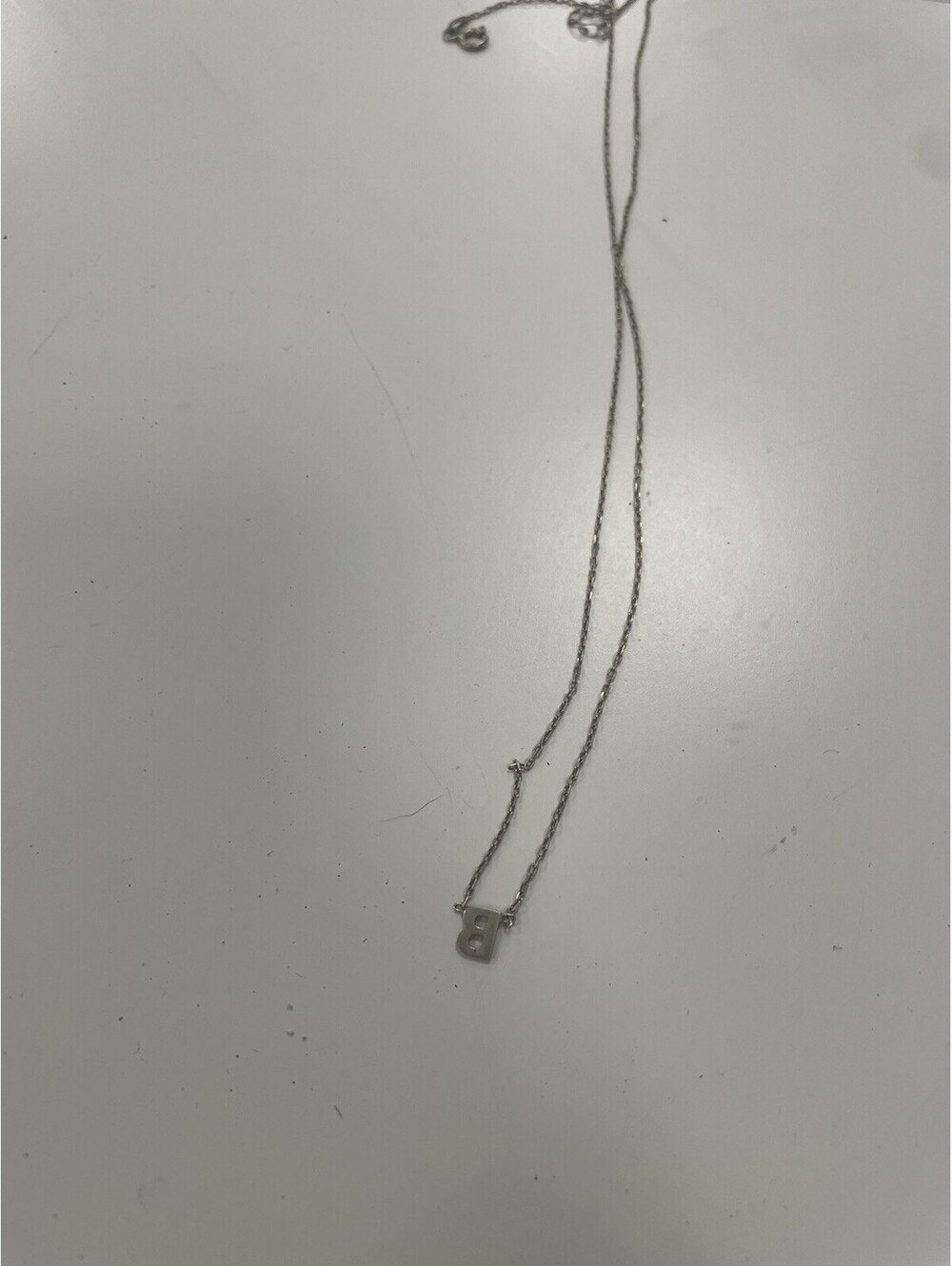 Sterling Silver B Necklace